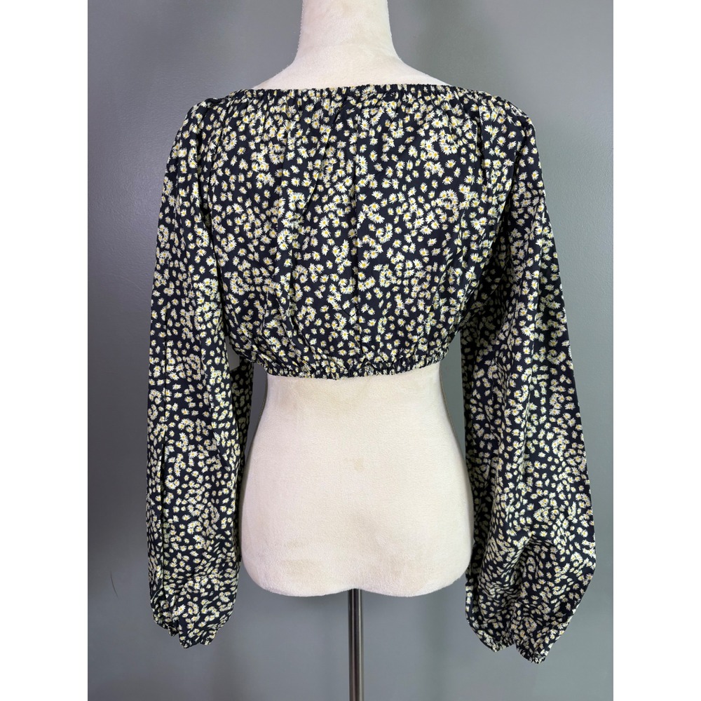 NWT Matteau Decolette Crop Blouse 10 Daisy Organic Balloon Boho Festival Peasant - Picture 3 of 9
